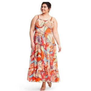 Alexis X Target Mixed Floral Belted Button Front Shirt Dress - Size 1 X